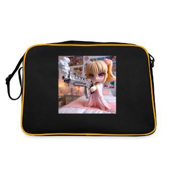 BabyBoomers 3 - Retro Tasche - Schwarz/Gold - Hinten