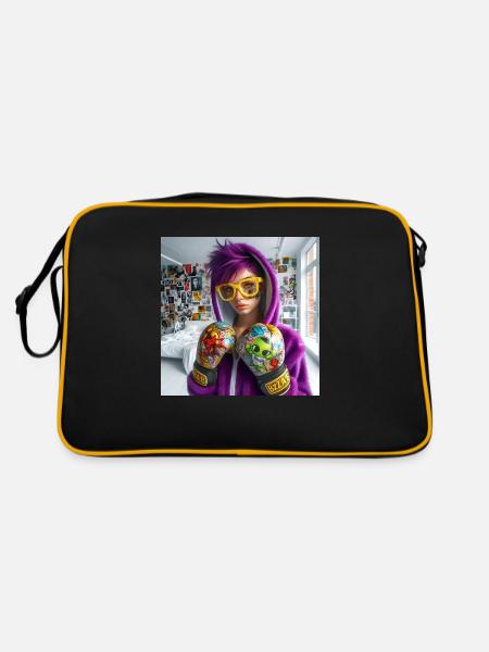 Cosplayer Boxing Pop 6 - Retro Tasche - Schwarz/Gold