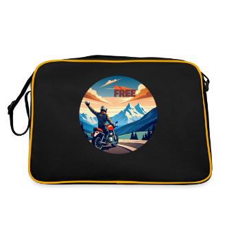 spread free - Retro Tasche - Schwarz/Gold - Hinten
