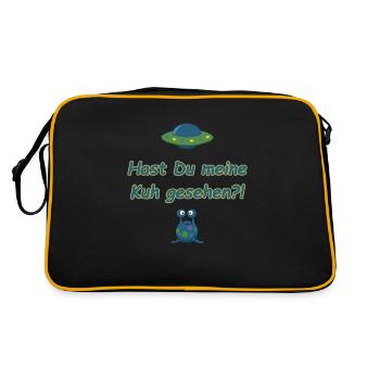 Seen my cow - Retro Bag - black/gold - Back