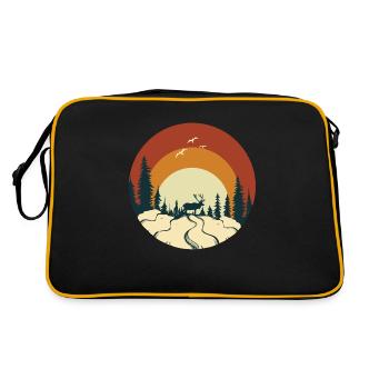 Une nature merveilleuse - Sac Retro - noir/or - Dos