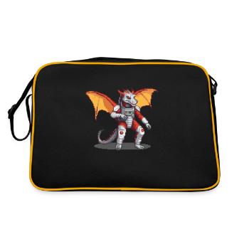 Astro-Dragon Adventurer - Retro Bag - black/gold - Back