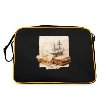 Search for hidden treasures - Retro Bag - black/gold - Back