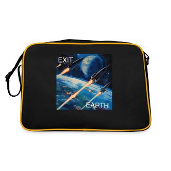Exit Earth - Retro Bag - black/gold - Back
