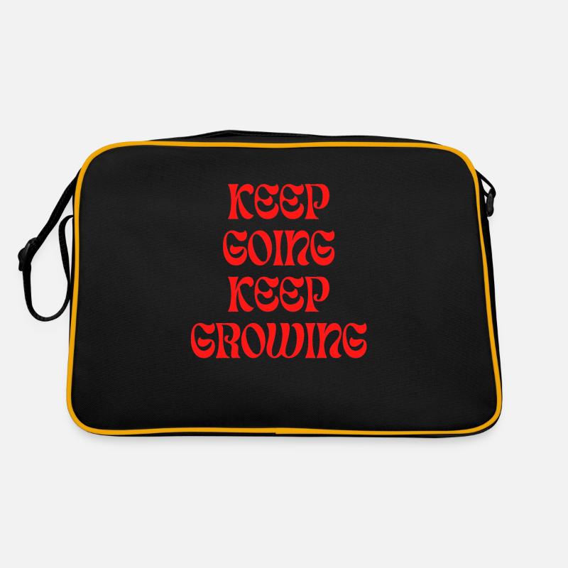 Keep Going Keep Growing Retro Bag