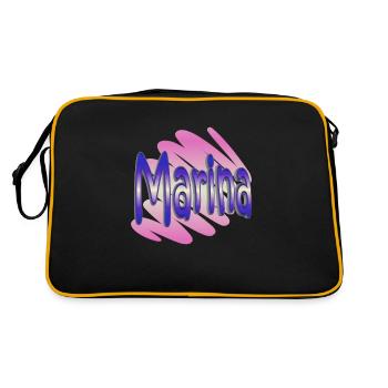 marina2 - Retro Bag - black/gold - Back