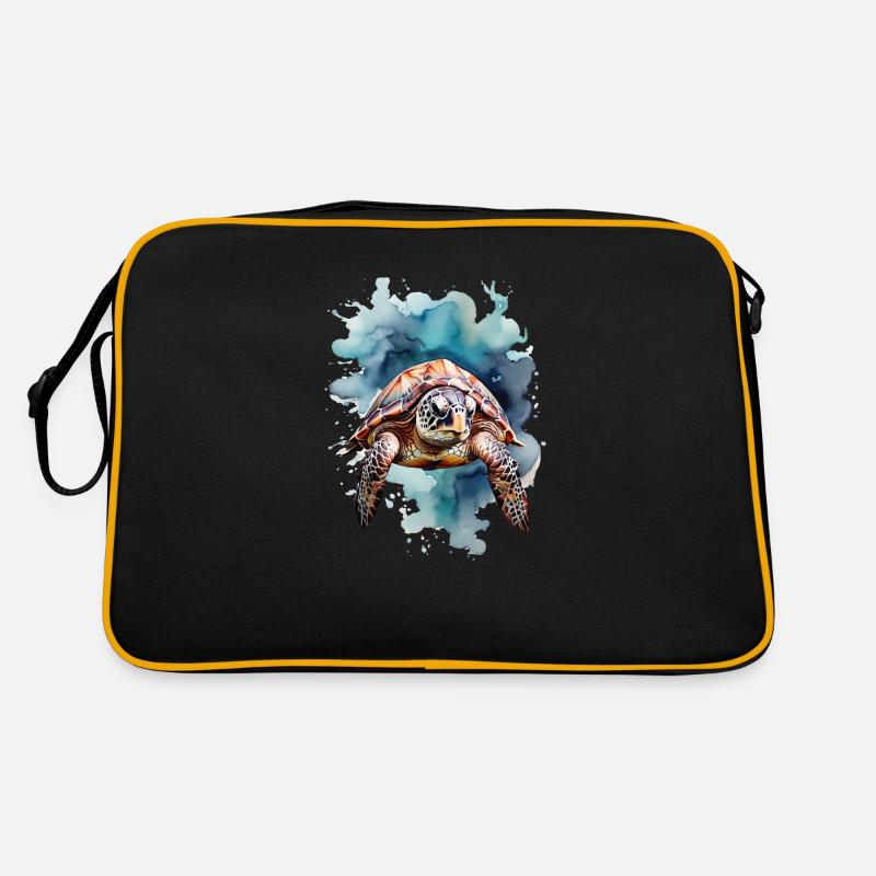 Sea's turtle under water Retro Bag