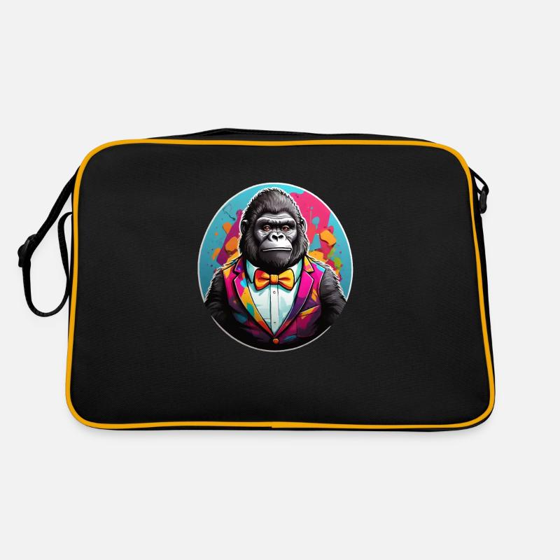 Funny Comic Gorilla Retro Bag