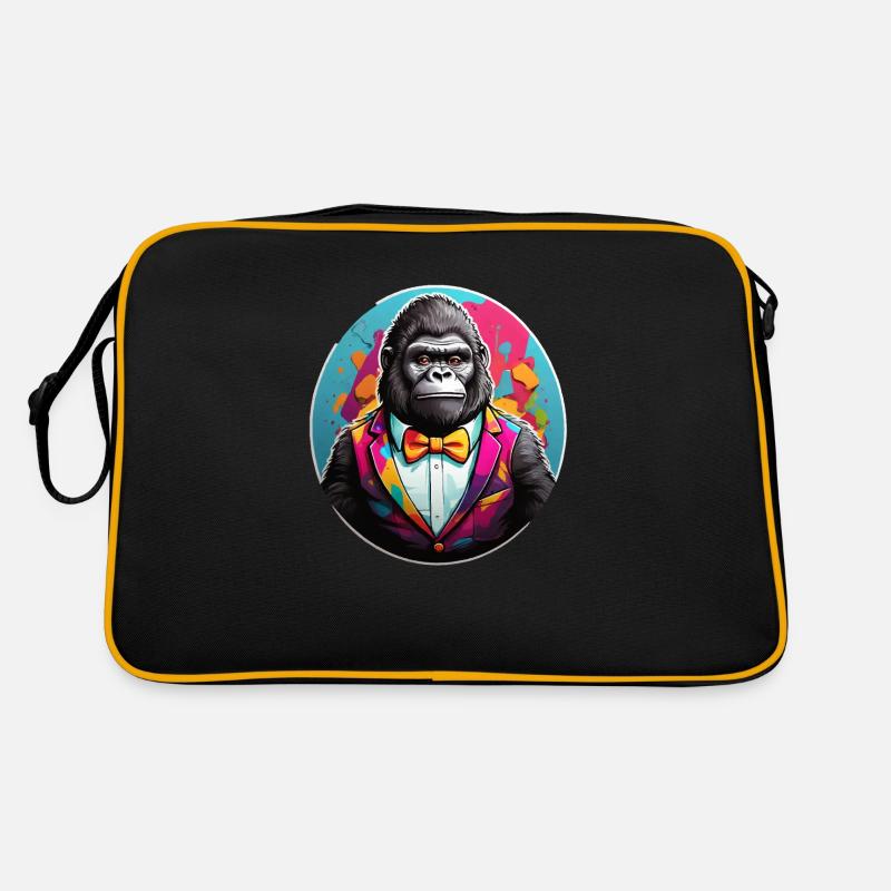 Funny Comic Gorilla Retro Bag