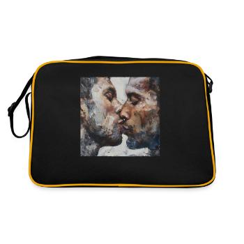Kuss - Retro Tasche - Schwarz/Gold - Hinten
