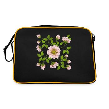 Flowers - Retro Bag - black/gold - Back