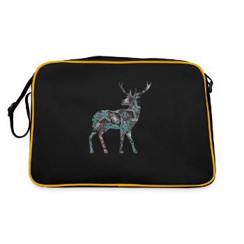 Cerf - Sac Retro - noir/or - Dos