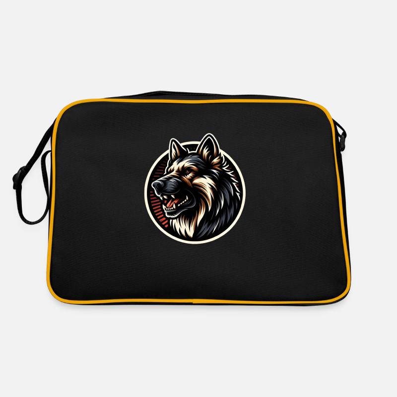 German Shepherd Cool Logo Retro Bag