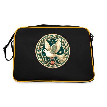 Colombe de la paix - Sac Retro - noir/or - Dos