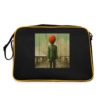 Luftballon - Retro Tasche - Schwarz/Gold - Hinten
