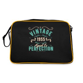 Vintage 1955 - 1955 Birthday Gift - Retro Bag - black/gold - Back