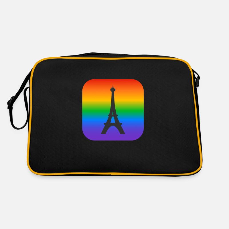 Paris Rainbow Eiffel Tower Retro Bag