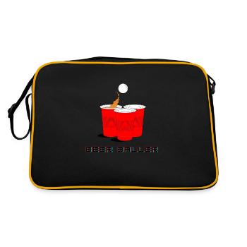 Bière Baller Beerpong - Sac Retro - noir/or - Dos