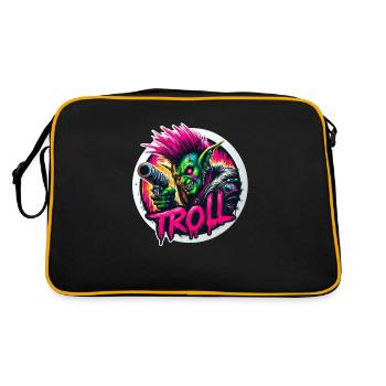 Punk troll - Sac Retro - noir/or - Dos