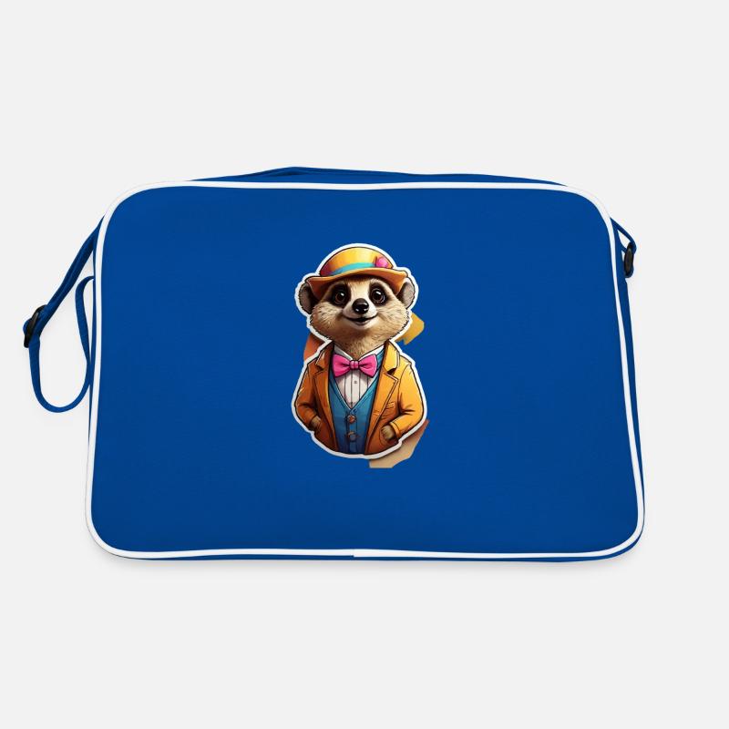 Funny Comic Meerkat Retro Bag