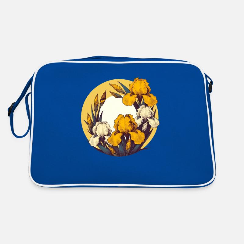 Retro Gelbe Iris Retro Tasche