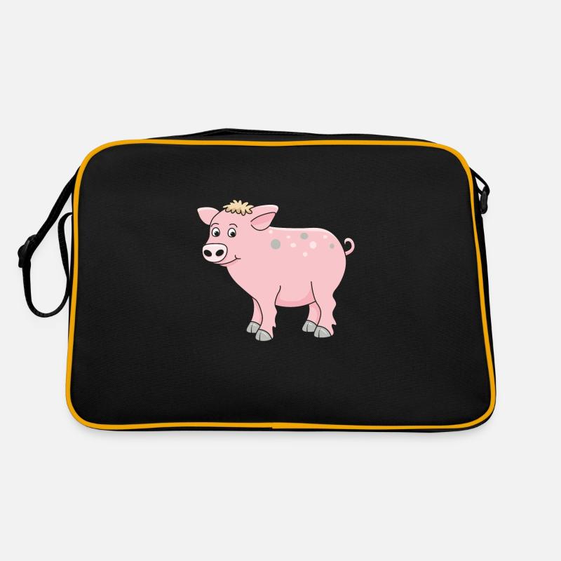 cochon drôle Sac Retro