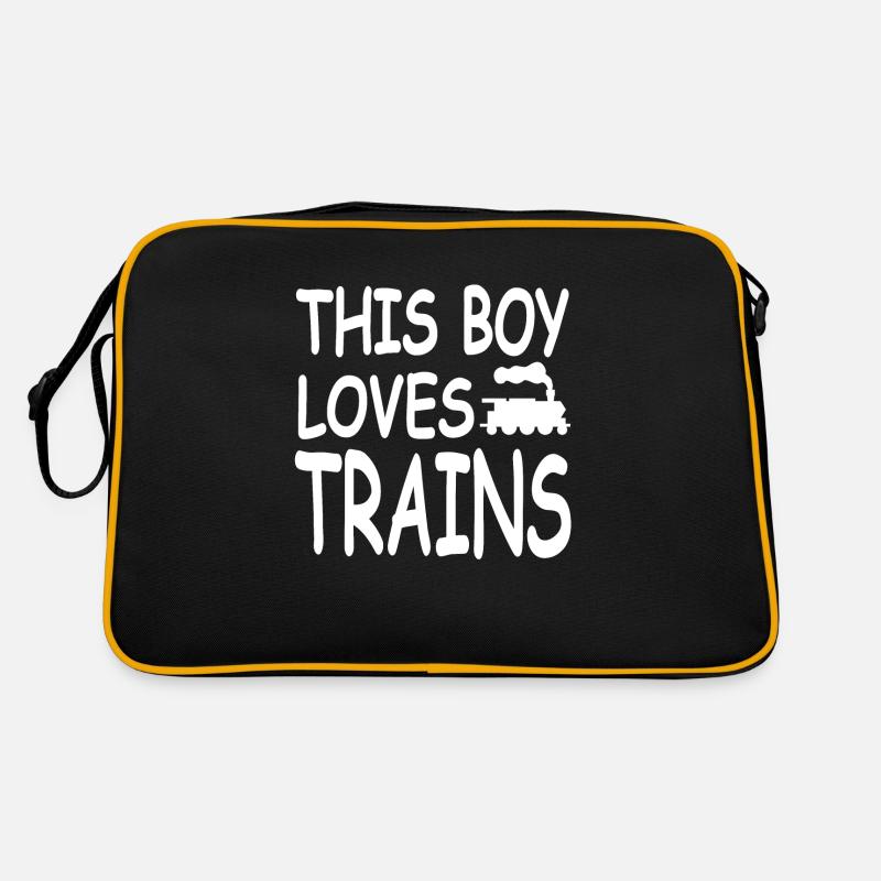 Eisenbahn - Retro Tasche - Schwarz/Gold