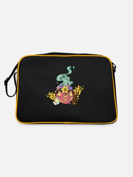 Ostara Cauldron - Retro Bag - black/gold - Back