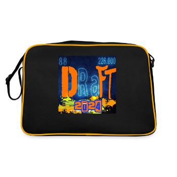 DRAFT CHEMISTRY - Sac Retro - noir/or - Dos