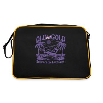 Old but Gold Embrace the lazy days - Retro Bag - black/gold - Back