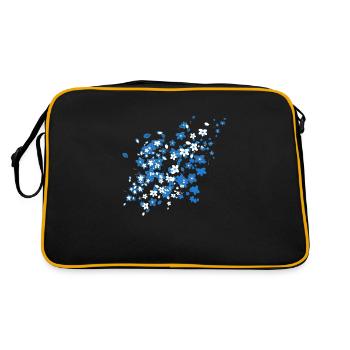 Sakura bleu - Sac Retro - noir/or - Dos