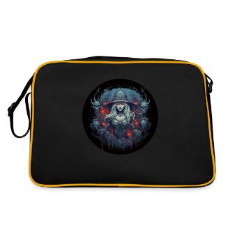 The necromancer in role-playing - Retro Bag - black/gold - Back