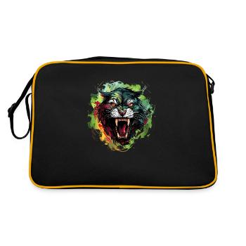 Shadowrunner and powerhouse - Retro Bag - black/gold - Back