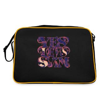 Discover Aquatic Paradise! - Retro Bag - black/gold - Back