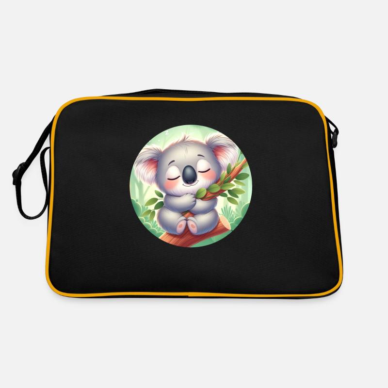 glücklicher Koalabär Koala Retro Tasche