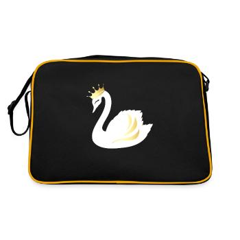 Cygne Doré - Sac Retro - noir/or - Dos