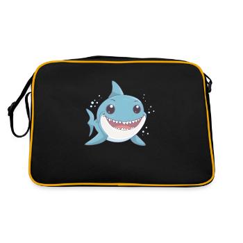 Petit Requin enfantin - Sac Retro - noir/or - Dos