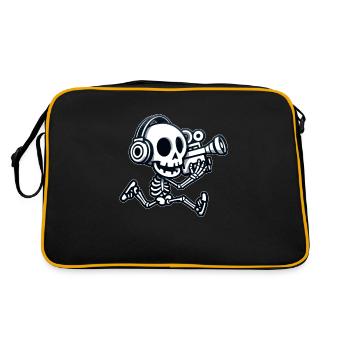 The cameraman makes his cinema with his camera - Retro Bag - black/gold - Back