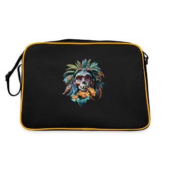 Native Skull - Retro Bag - black/gold - Back