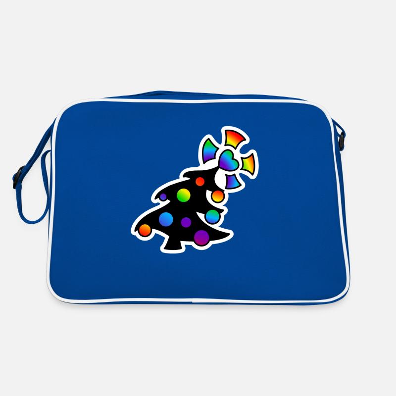 Sapin de Noël Sapin de Noël : Sticky Queer Pride Sac Retro