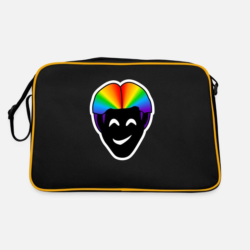 Smile Happy : Sticky Queer Pride Retro Bag