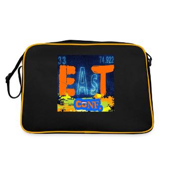 "EAST CONF" chemistry - Sac Retro - noir/or - Dos