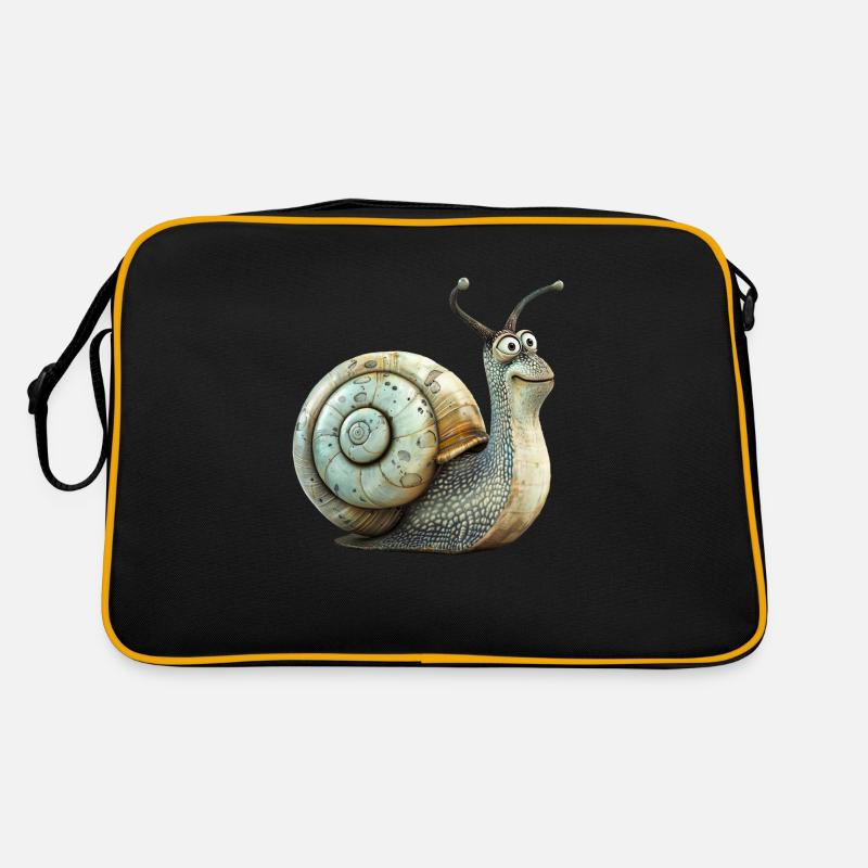Funny Vineyard Snail Retro Bag