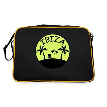 Palmiers de l’île Ibiza - Sac Retro - noir/or - Dos