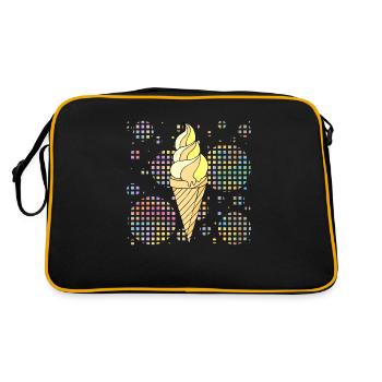 Glace - Sac Retro - noir/or - Dos
