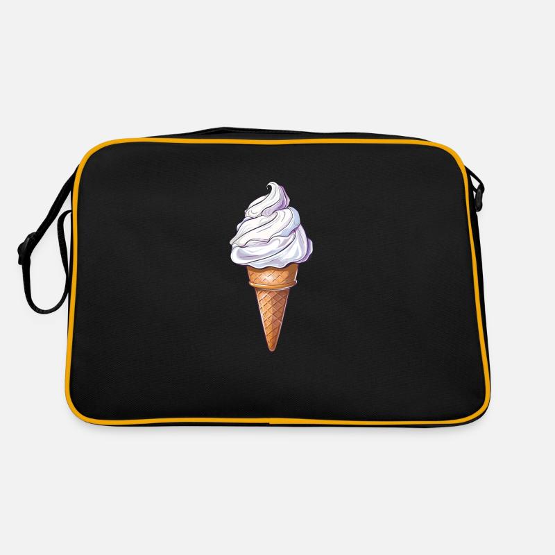 Cornet de glace sucrée d’été avec glaçage Sac Retro