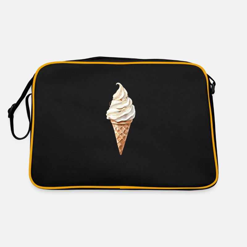 Erfrischendes Eiswaffel Sommermotiv Retro Tasche