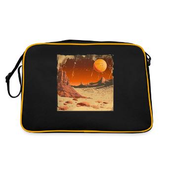 Mars - Retro Tasche - Schwarz/Gold - Hinten