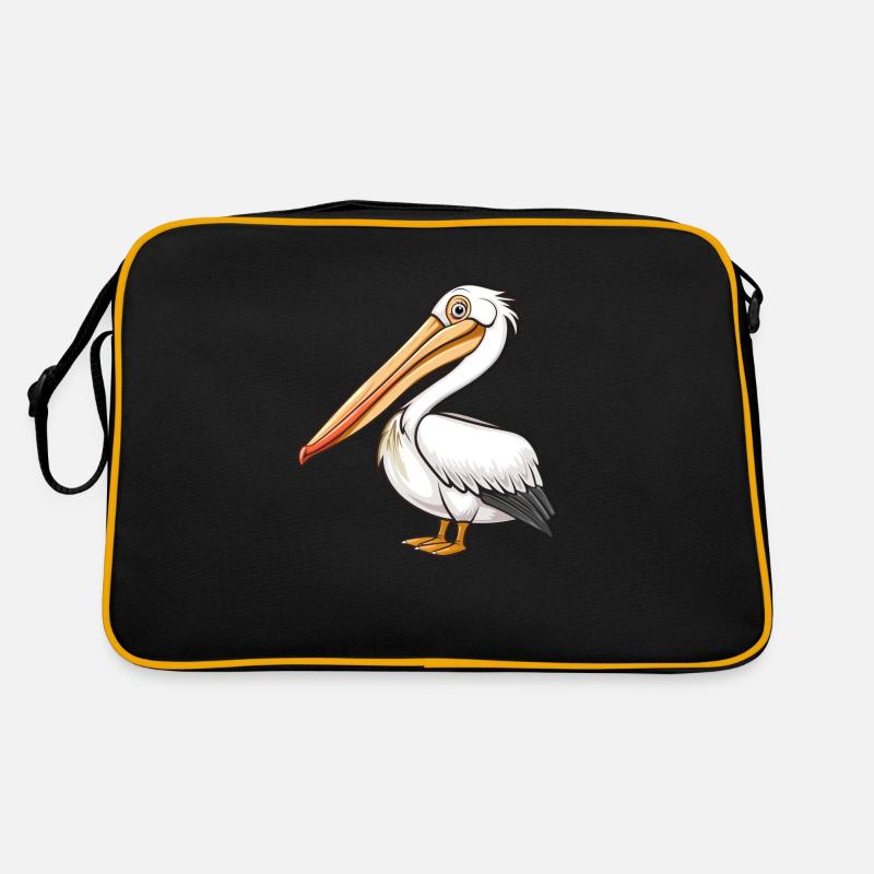 Fier pélican dans une pose élégante Sac Retro
