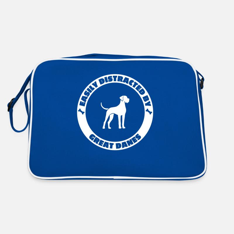 Easily distracted by Great Danes Retro Tasche